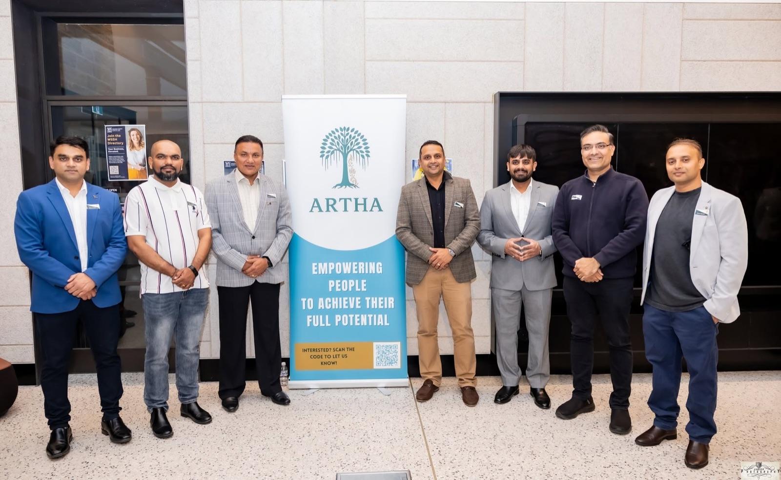 The Artha community gathered for the Business Roundtable.