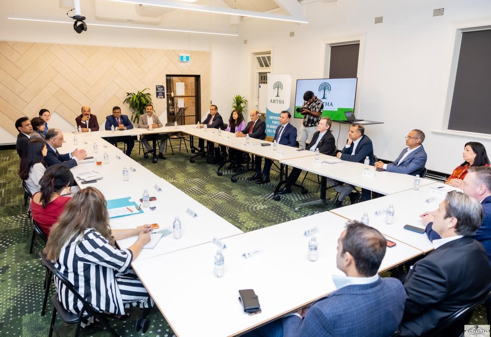 Attendees at the Artha Business Roundtable.